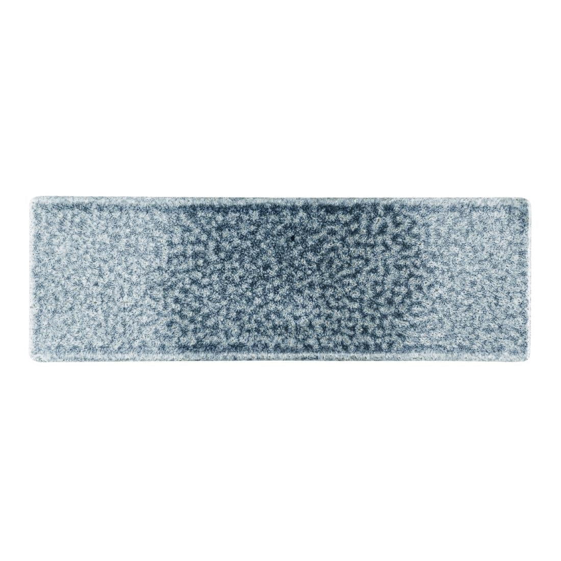 HR313 Churchill Raku Topaz Blue Oblong Plates 330 x 110mm (Pack of 6)
