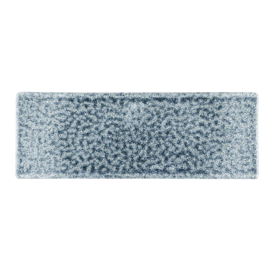HR315 Churchill Raku Topaz Blue Oblong Plates 250 x 90mm (Pack of 6)