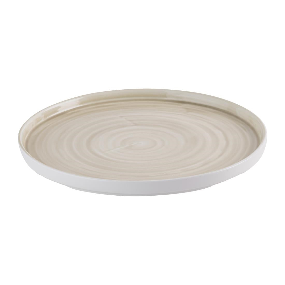 HR354 Churchill Stonecast Canvas Natural Walled Plates 280mm (Pack of 6)