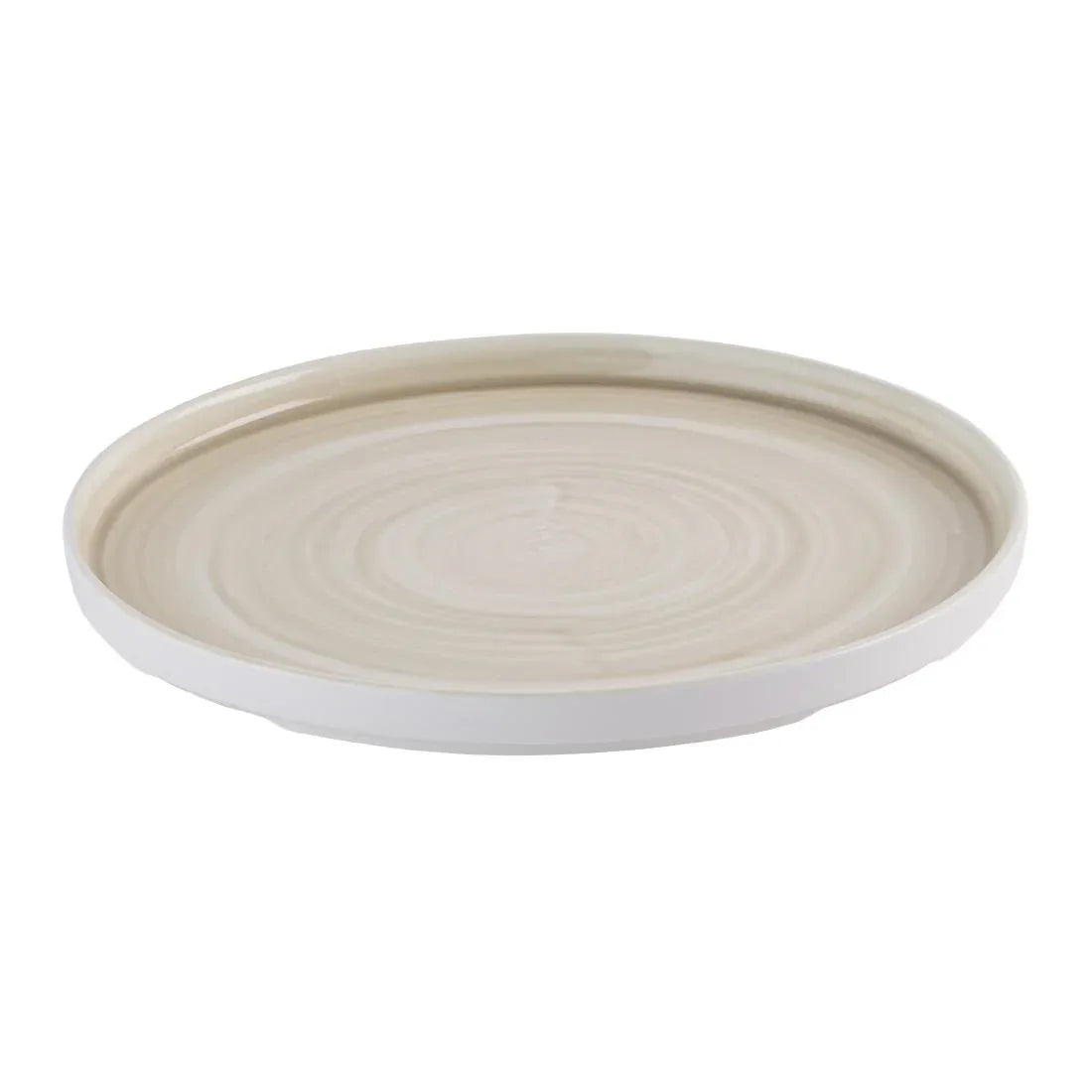 HR355 Churchill Stonecast Canvas Natural Walled Plates 260mm (Pack of 6) - JD Catering Equipment Solutions Ltd