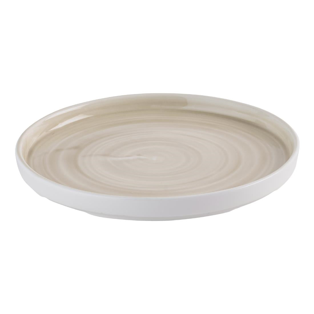 HR356 Churchill Stonecast Canvas Natural Walled Plates 210mm (Pack of 6)