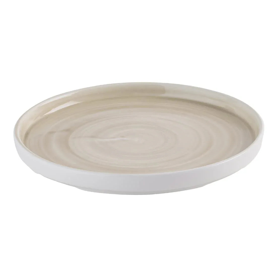 HR356 Churchill Stonecast Canvas Natural Walled Plates 210mm (Pack of 6) - JD Catering Equipment Solutions Ltd