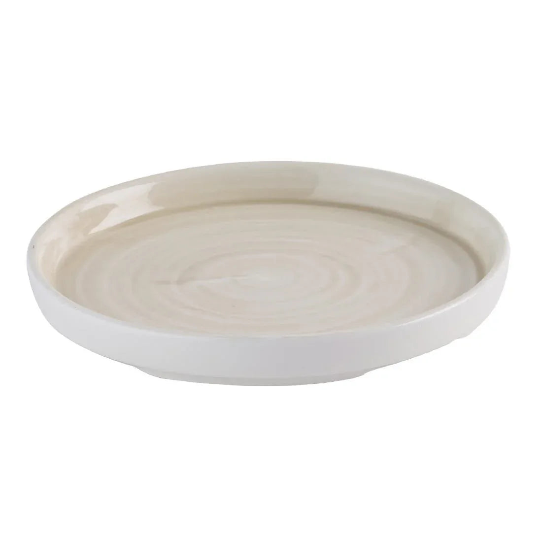 HR357 Churchill Stonecast Canvas Natural Walled Plates 160mm (Pack of 6) - JD Catering Equipment Solutions Ltd