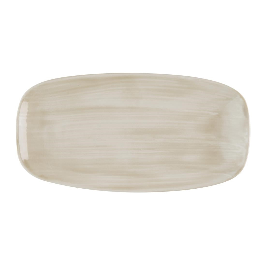 HR359 Churchill Stonecast Canvas Natural Chefs Oblong Plates 288x152mm(Pack of 12)