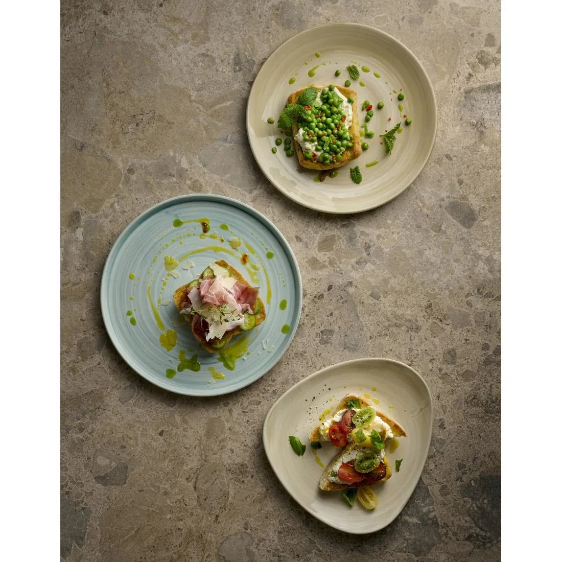 HR361 Churchill Stonecast Canvas Natural Lotus Plates 228mm (Pack of 12) - JD Catering Equipment Solutions Ltd