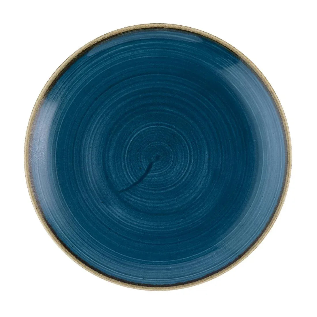 HR382 Churchill Stonecast Java Blue Evolve Coupe Plates 220mm (Pack of 12) - JD Catering Equipment Solutions Ltd
