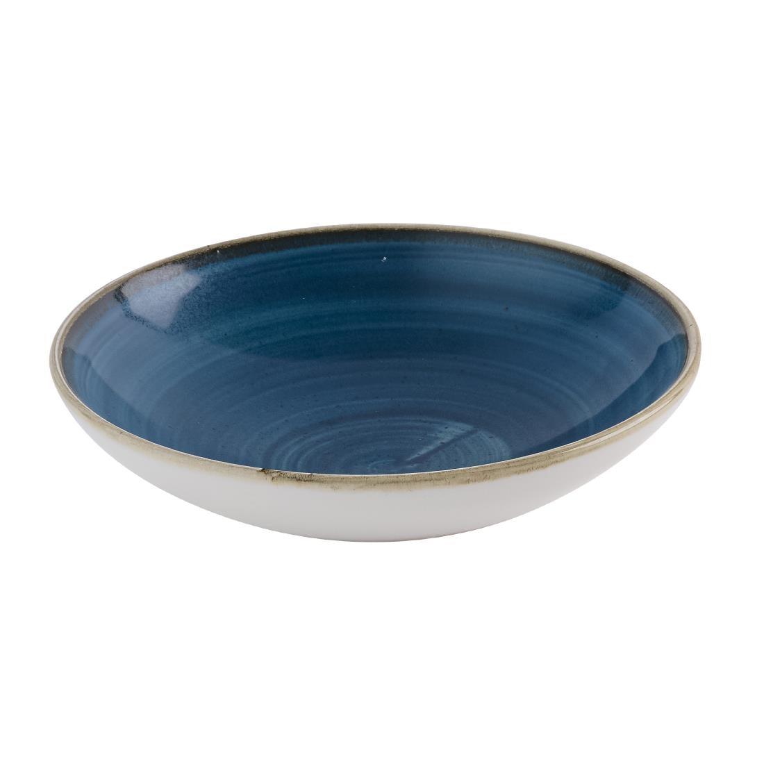 HR385 Churchill Stonecast Java Blue Coupe Bowls 184mm (Pack of 12)