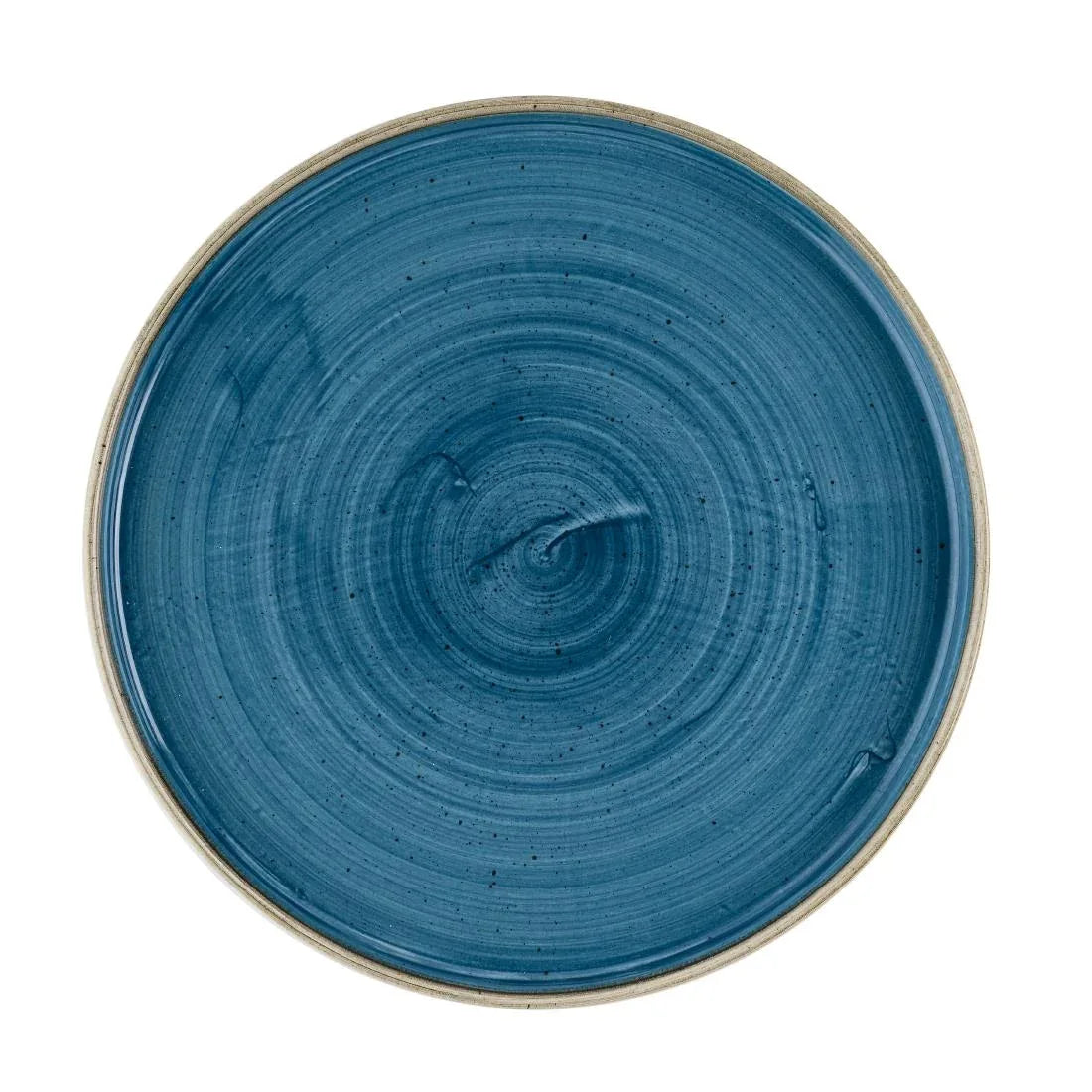 HR386 Churchill Stonecast Java Blue Walled Plates 260mm (Pack of 6) - JD Catering Equipment Solutions Ltd