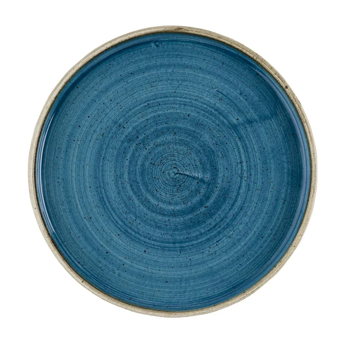 HR387 Churchill Stonecast Java Blue Walled Plates 210mm (Pack of 6) - JD Catering Equipment Solutions Ltd