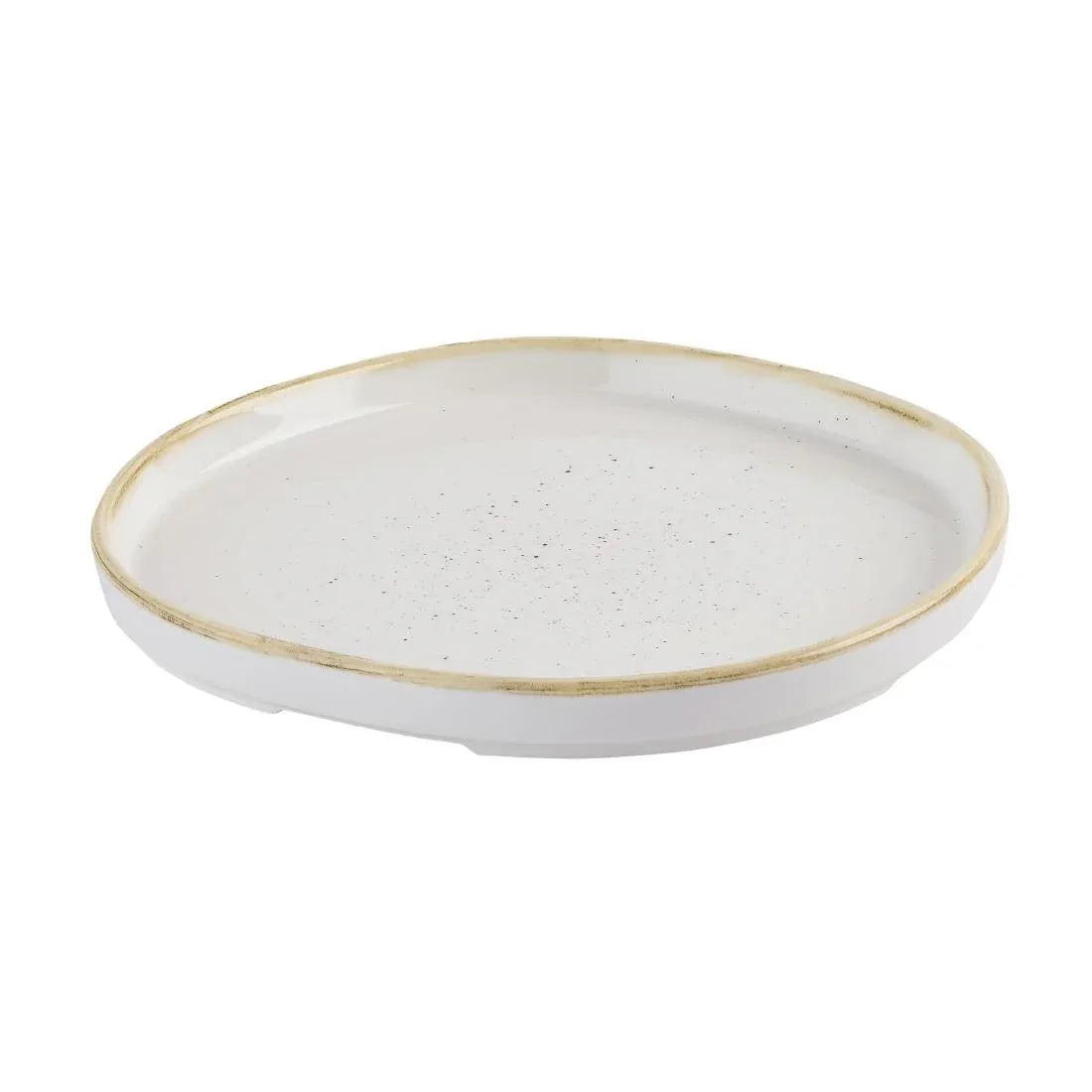 HR393 Churchill Stonecast Barley White Organic Walled Plates 206mm (Pack of 6) - JD Catering Equipment Solutions Ltd