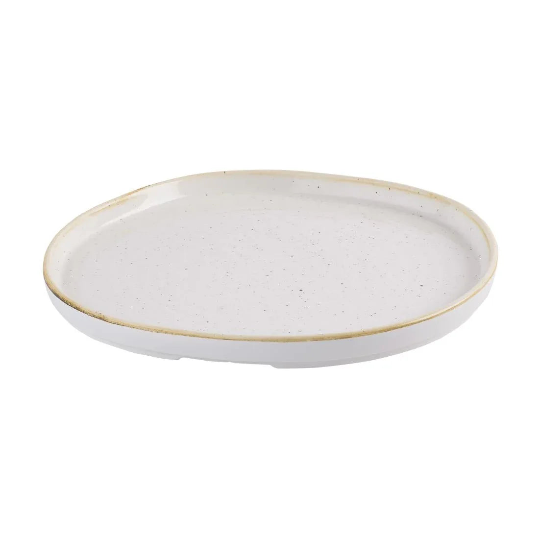 HR394 Churchill Stonecast Barley White Organic Walled Plates 257mm (Pack of 6) - JD Catering Equipment Solutions Ltd