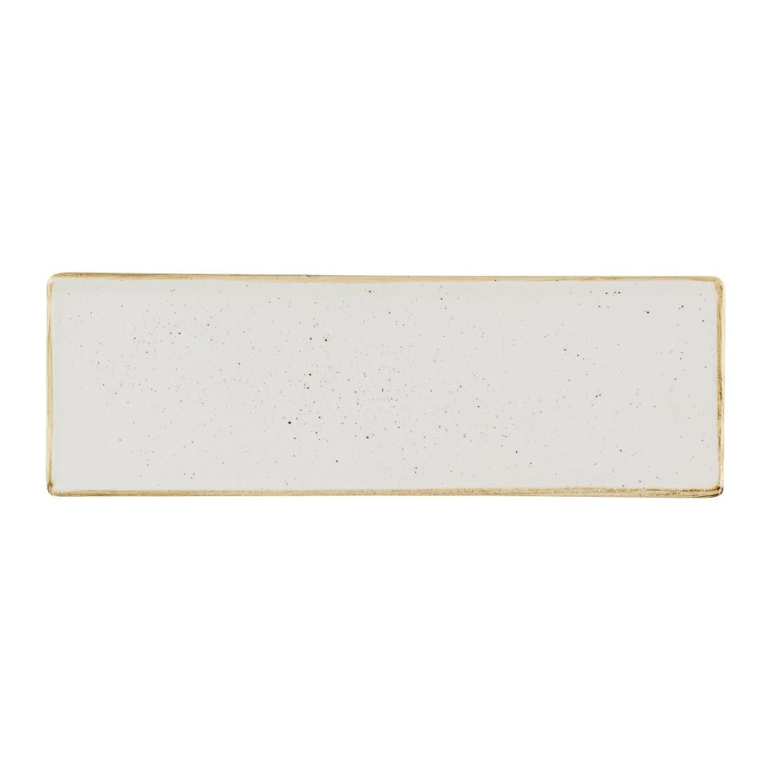 HR397 Churchill Stonecast Barley White Oblong Plates 330 x 110mm (Pack of 6)