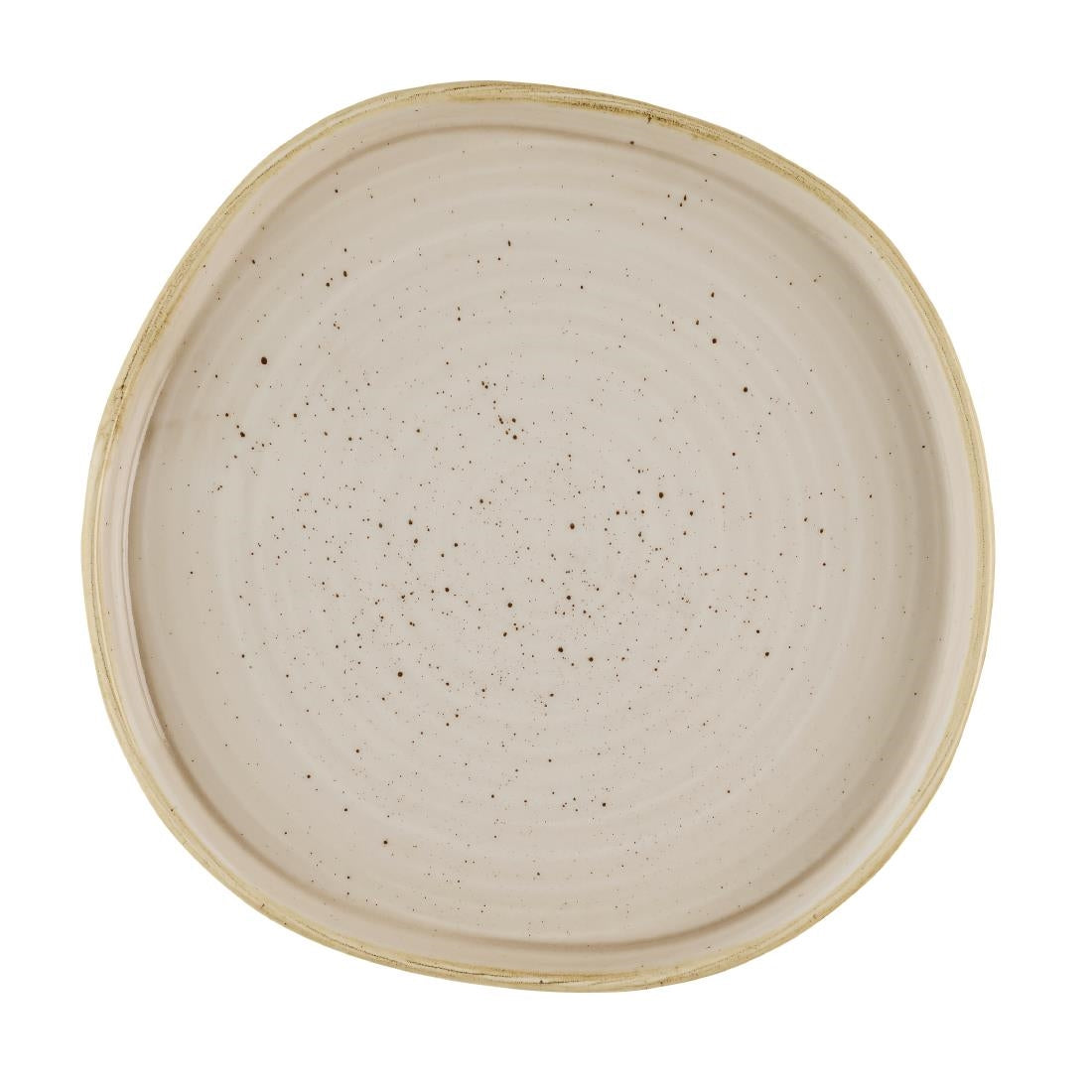 HR400 Churchill Stonecast Nutmeg Cream Organic Walled Plates 206mm (Pack of 6)