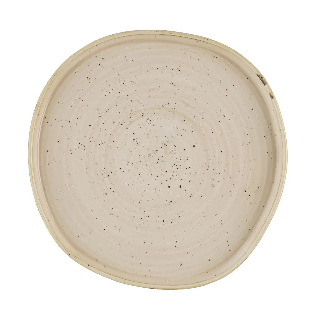 HR401 Churchill Stonecast Nutmeg Cream Organic Walled Plates 257mm (Pack of 6) - JD Catering Equipment Solutions Ltd