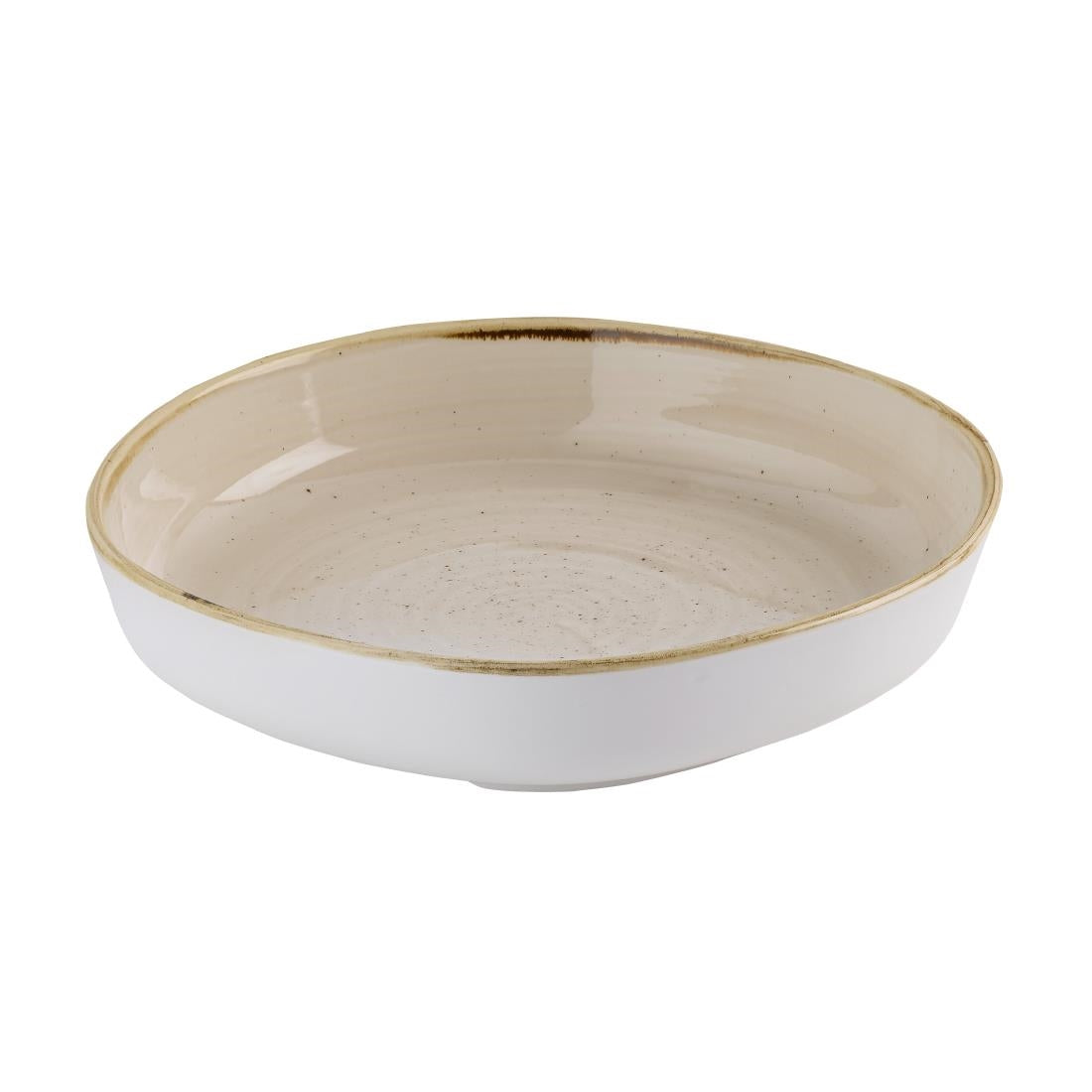 HR402 Churchill Stonecast Nutmeg Cream Organic Walled Bowls 232mm (Pack of 6)