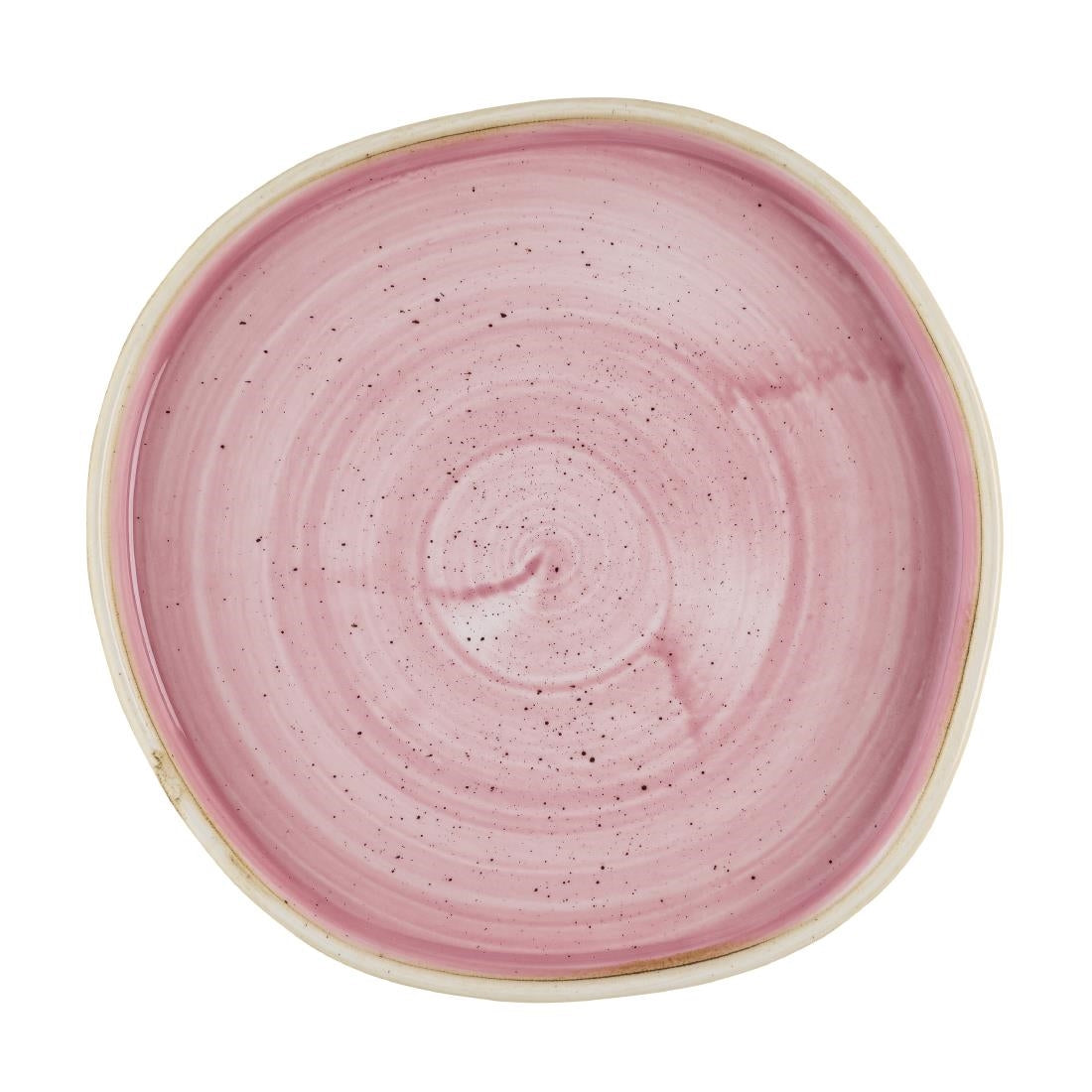 HR404 Churchill Stonecast Petal Pink Organic Walled Plates 206mm (Pack of 6)