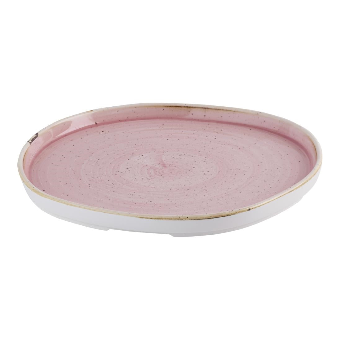 HR405 Churchill Stonecast Petal Pink Organic Walled Plates 257mm (Pack of 6)