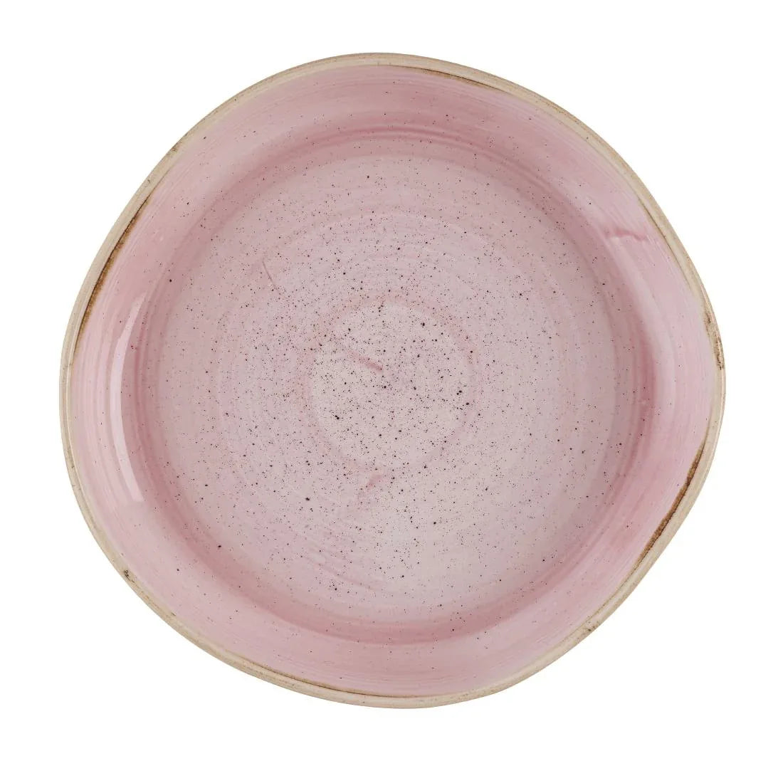 HR406 Churchill Stonecast Petal Pink Organic Walled Bowls 232mm (Pack of 6) - JD Catering Equipment Solutions Ltd