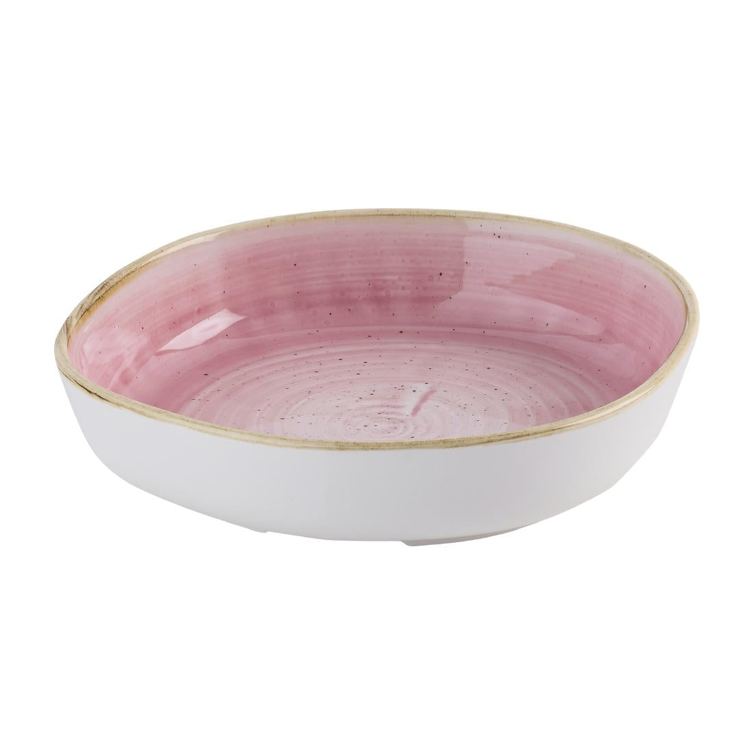 HR407 Churchill Stonecast Petal Pink Organic Walled Bowls 197mm (Pack of 6)