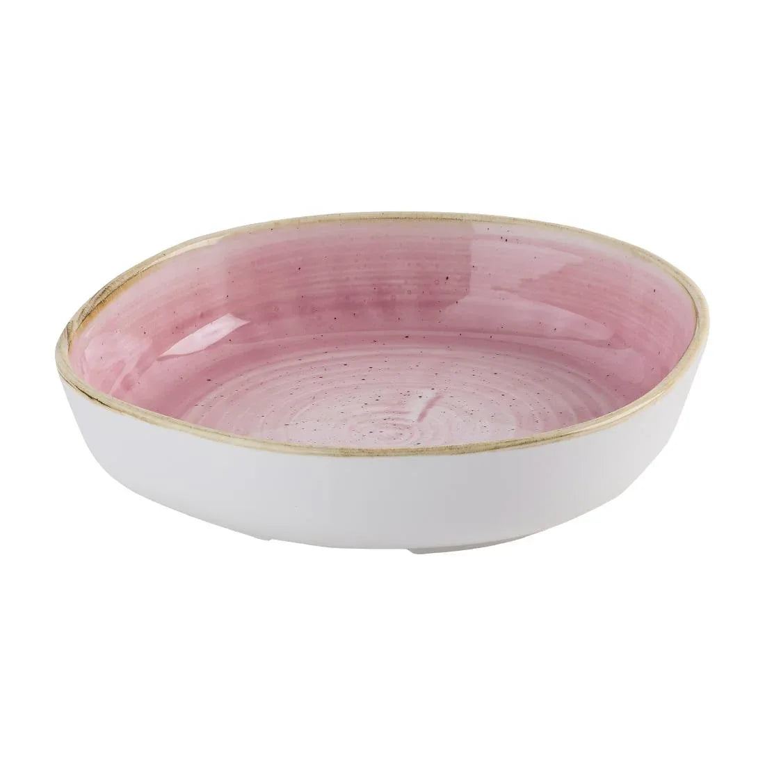 HR407 Churchill Stonecast Petal Pink Organic Walled Bowls 197mm (Pack of 6) - JD Catering Equipment Solutions Ltd