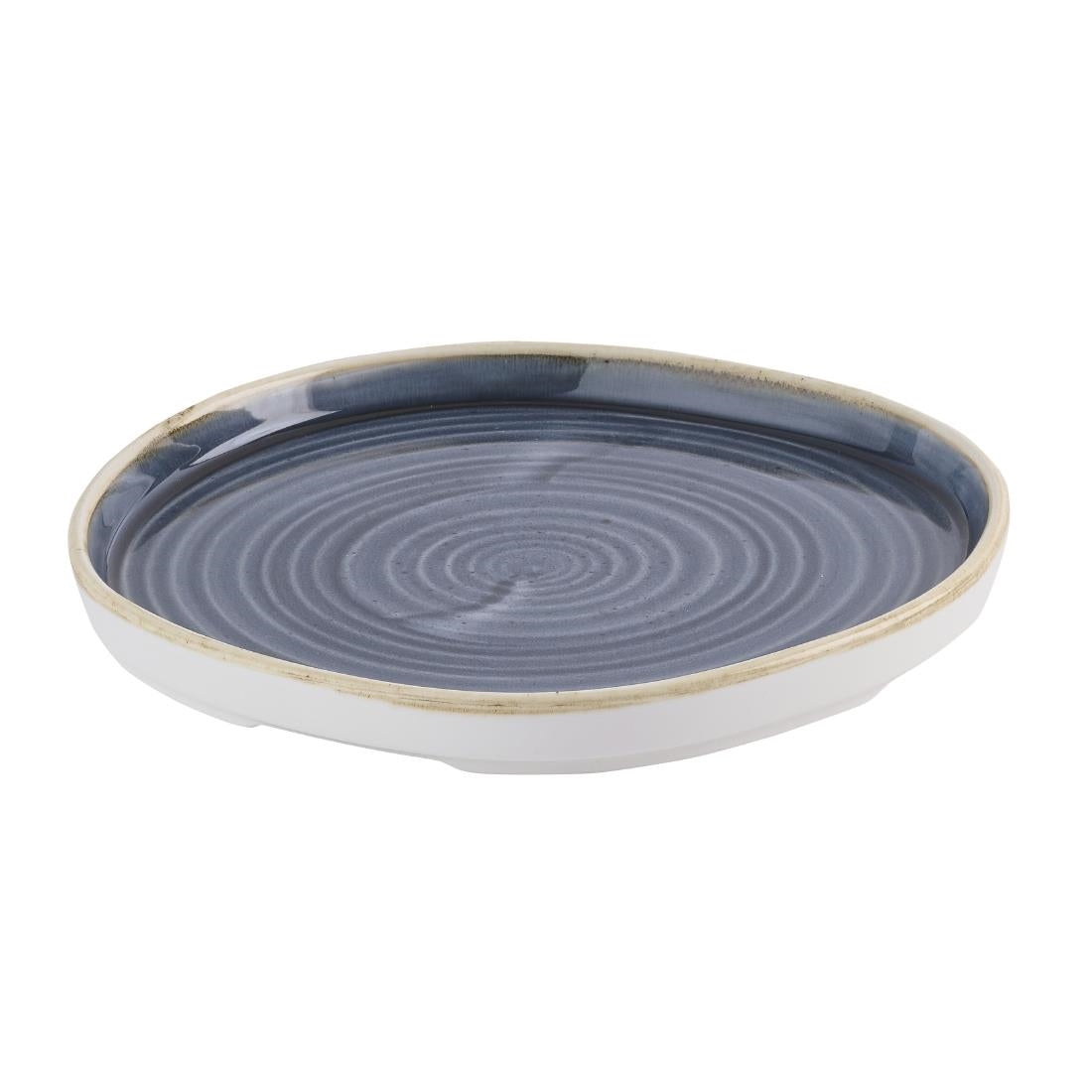 HR408 Churchill Stonecast Blueberry Organic Walled Plates 206mm (Pack of 6)