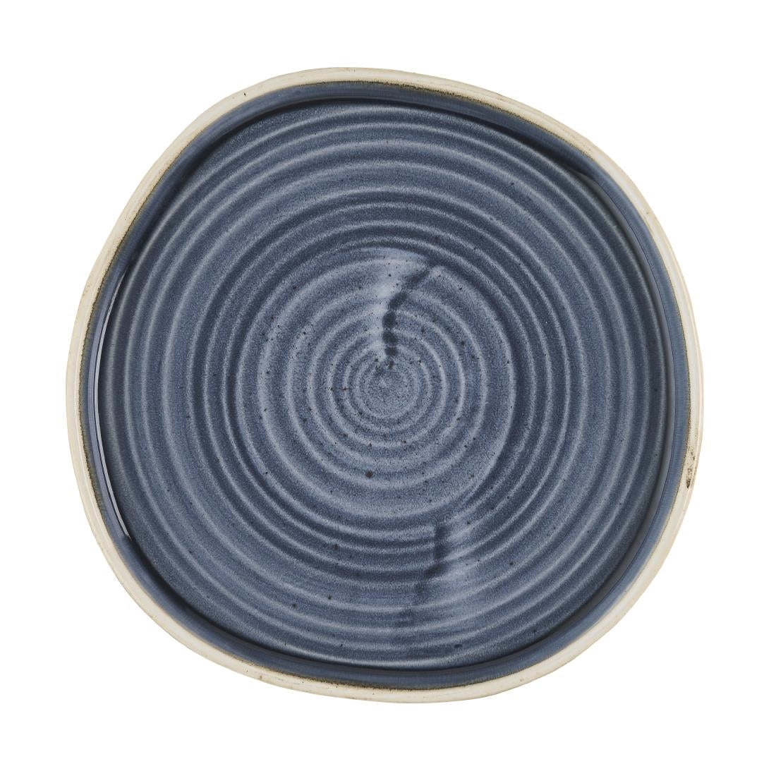HR408 Churchill Stonecast Blueberry Organic Walled Plates 206mm (Pack of 6)