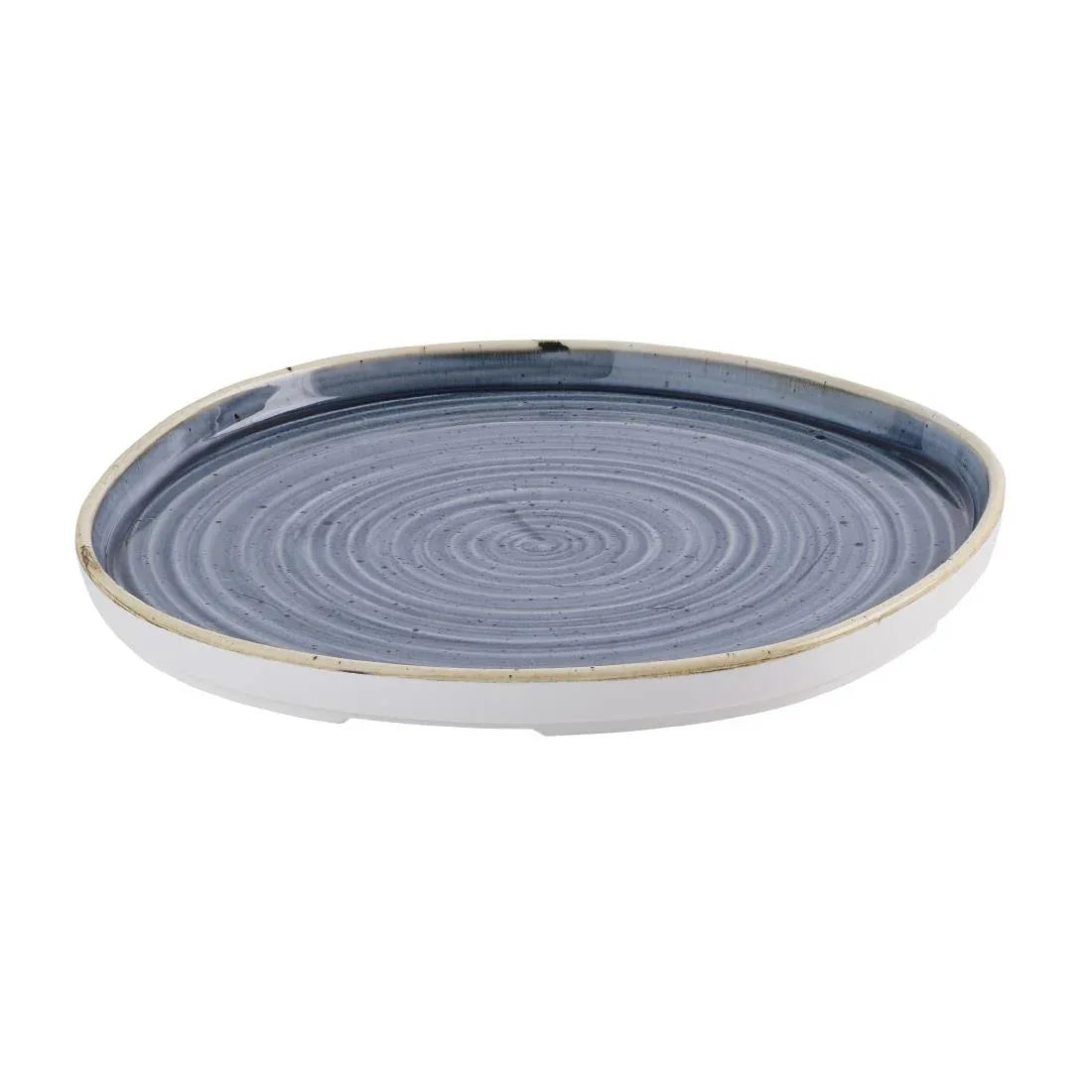 HR409 Churchill Stonecast Blueberry Organic Walled Plates 257mm (Pack of 6) - JD Catering Equipment Solutions Ltd