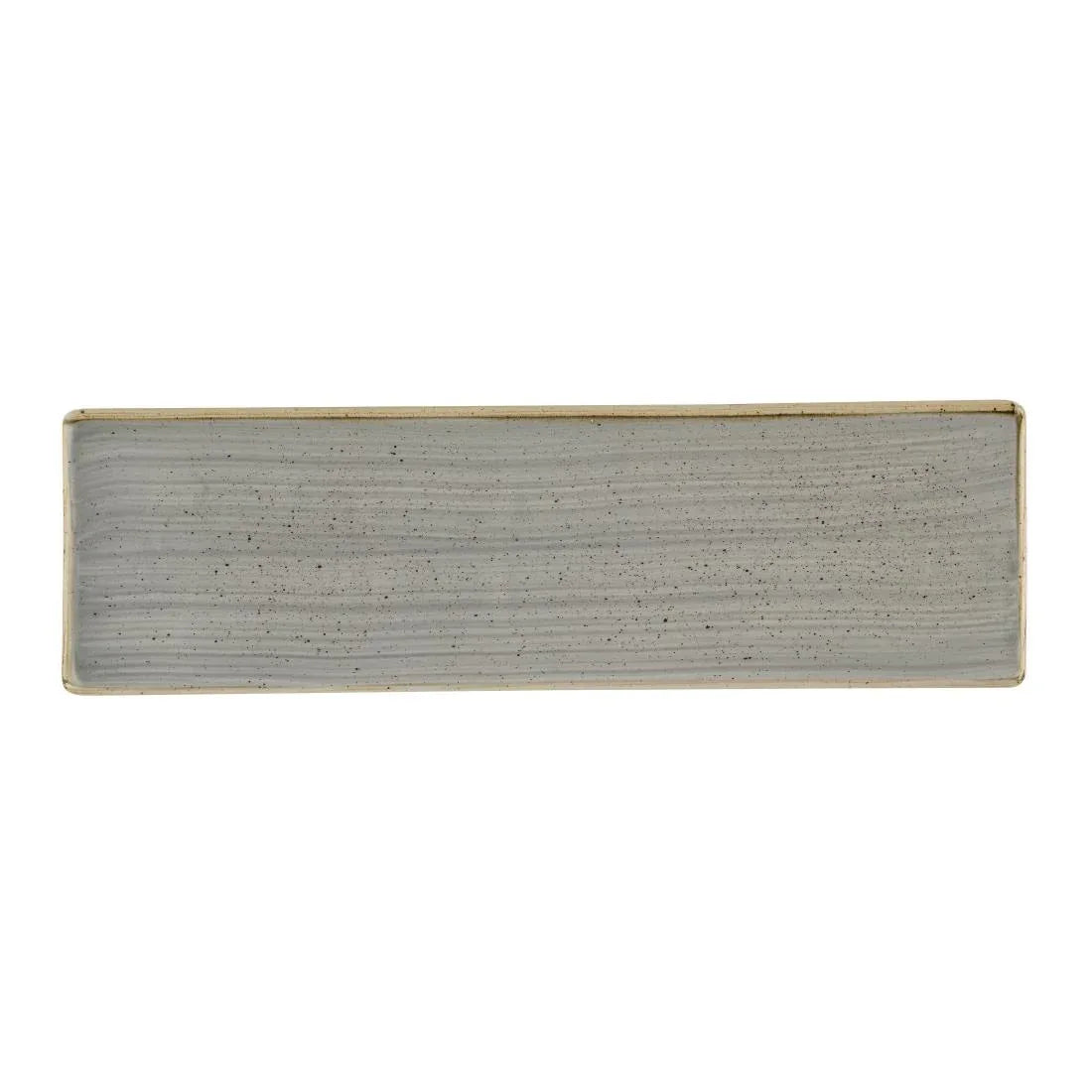 HR420 Churchill Stonecast Grey Oblong Plates 300 x 90mm (Pack of 6) - JD Catering Equipment Solutions Ltd