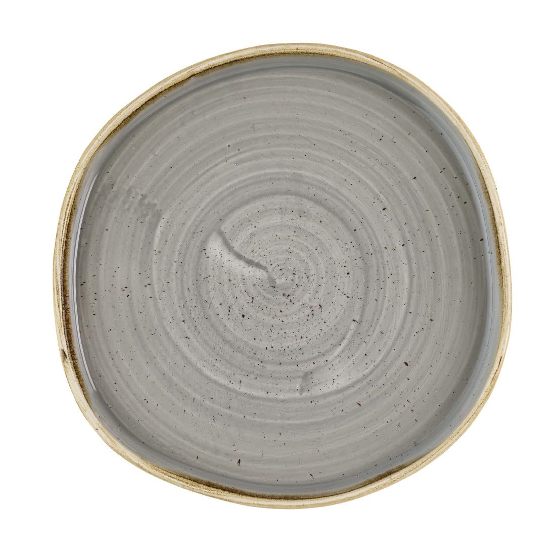 HR422 Churchill Stonecast Grey Organic Walled Plates 206mm (Pack of 6)