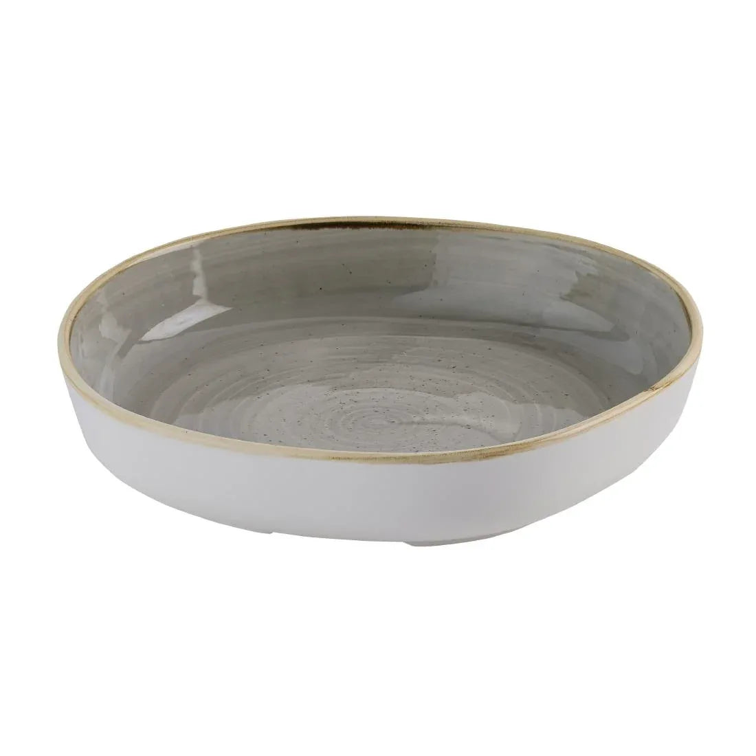 HR424 Churchill Stonecast Grey Organic Walled Bowls 232mm (Pack of 6) - JD Catering Equipment Solutions Ltd