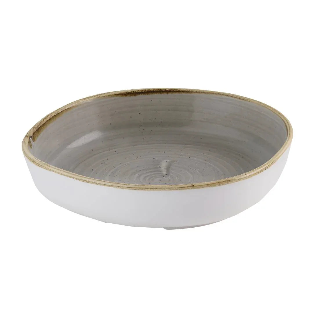 HR425 Churchill Stonecast Grey Organic Walled Bowls 197mm (Pack of 6) - JD Catering Equipment Solutions Ltd