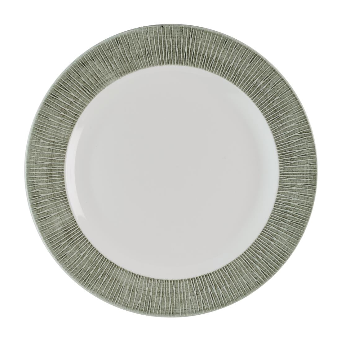 HR427 Churchill Bamboo Ceramic Spinwash Alpine Footed Plates 305mm (Pack of 12)