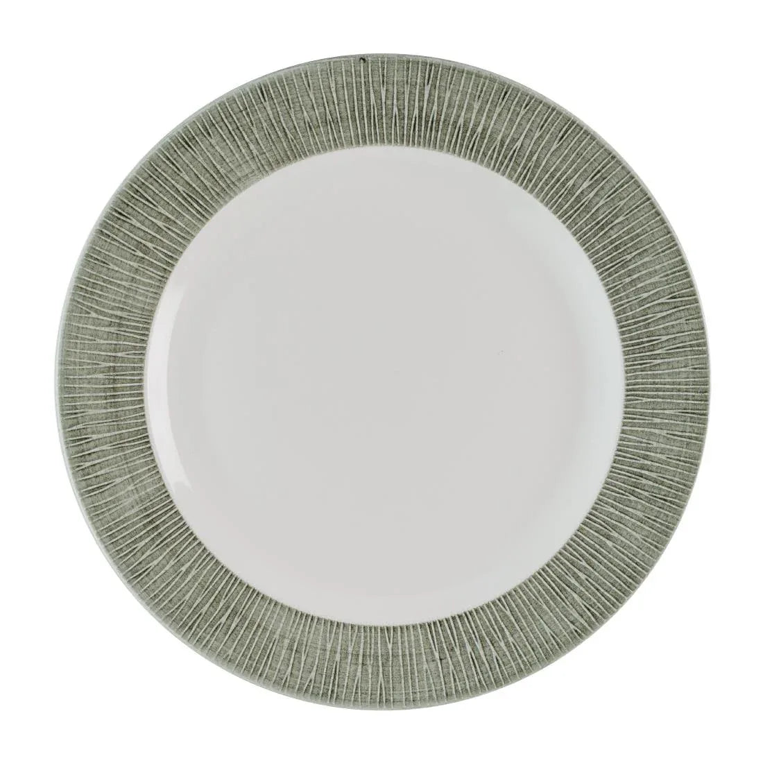 HR427 Churchill Bamboo Ceramic Spinwash Alpine Footed Plates 305mm (Pack of 12) - JD Catering Equipment Solutions Ltd