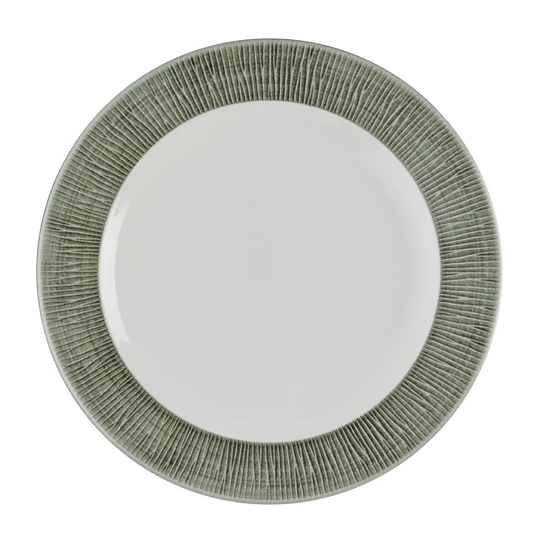 HR428 Churchill Bamboo Ceramic Spinwash Alpine Footed Plates 273mm (Pack of 12)
