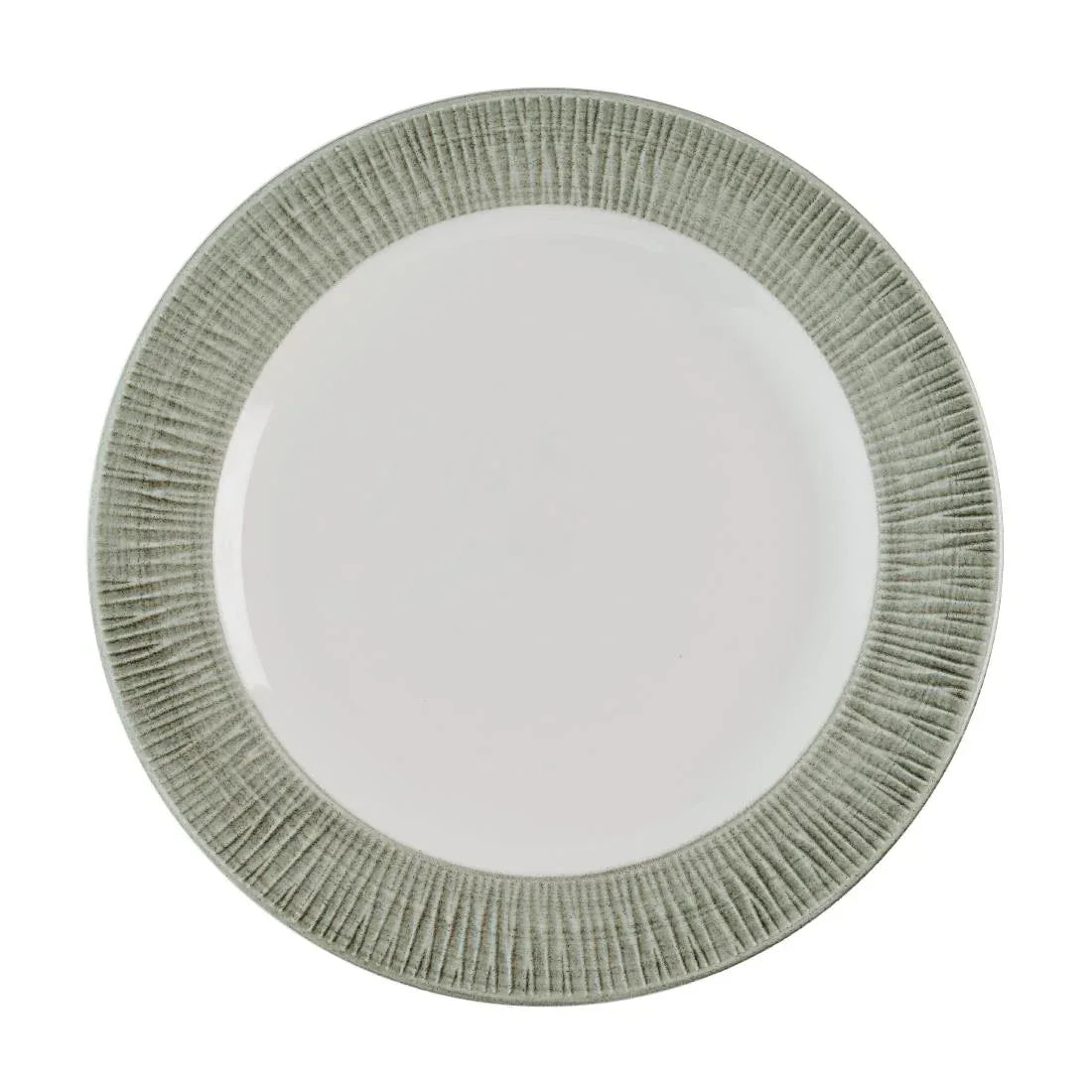HR430 Churchill Bamboo Ceramic Spinwash Alpine Footed Plates 233mm (Pack of 12) - JD Catering Equipment Solutions Ltd