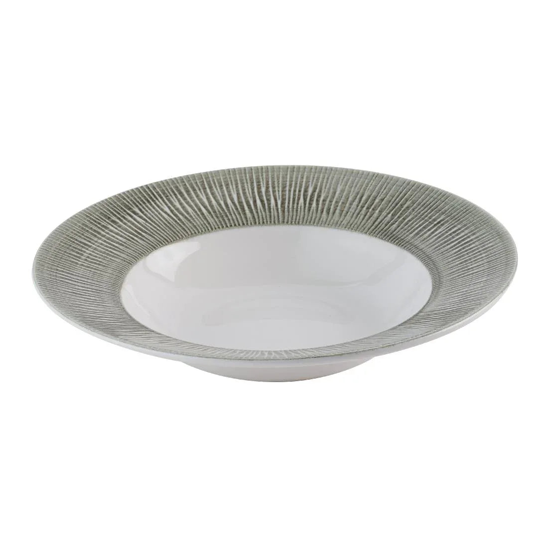 HR433 Churchill Bamboo Ceramic Spinwash Alpine Wide Rim Bowls 280mm (Pack of 12) - JD Catering Equipment Solutions Ltd