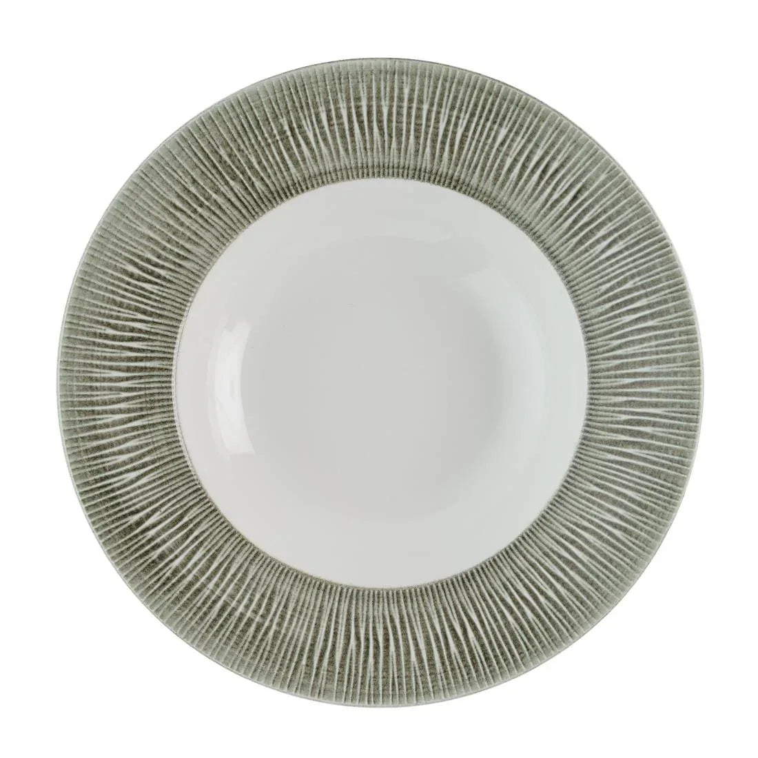 HR433 Churchill Bamboo Ceramic Spinwash Alpine Wide Rim Bowls 280mm (Pack of 12) - JD Catering Equipment Solutions Ltd
