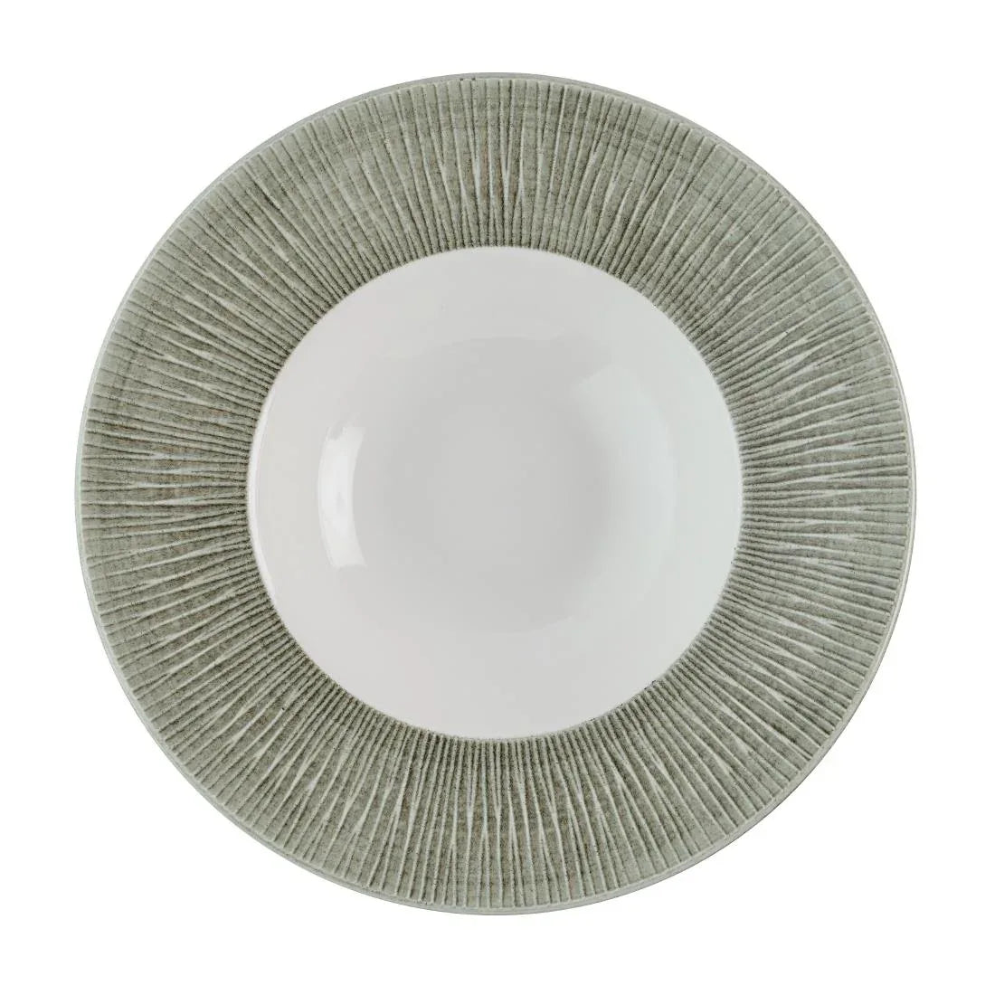 HR434 Churchill Bamboo Ceramic Spinwash Alpine Wide Rim Bowls 231mm (Pack of 12) - JD Catering Equipment Solutions Ltd