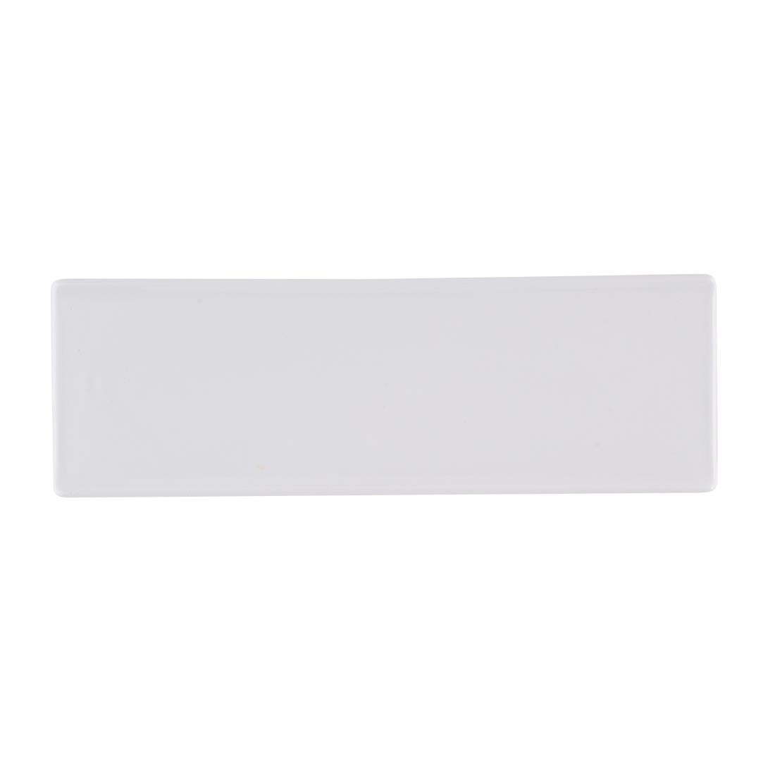 Churchill White Oblong Plates 330 x 110mm (6 Pack)