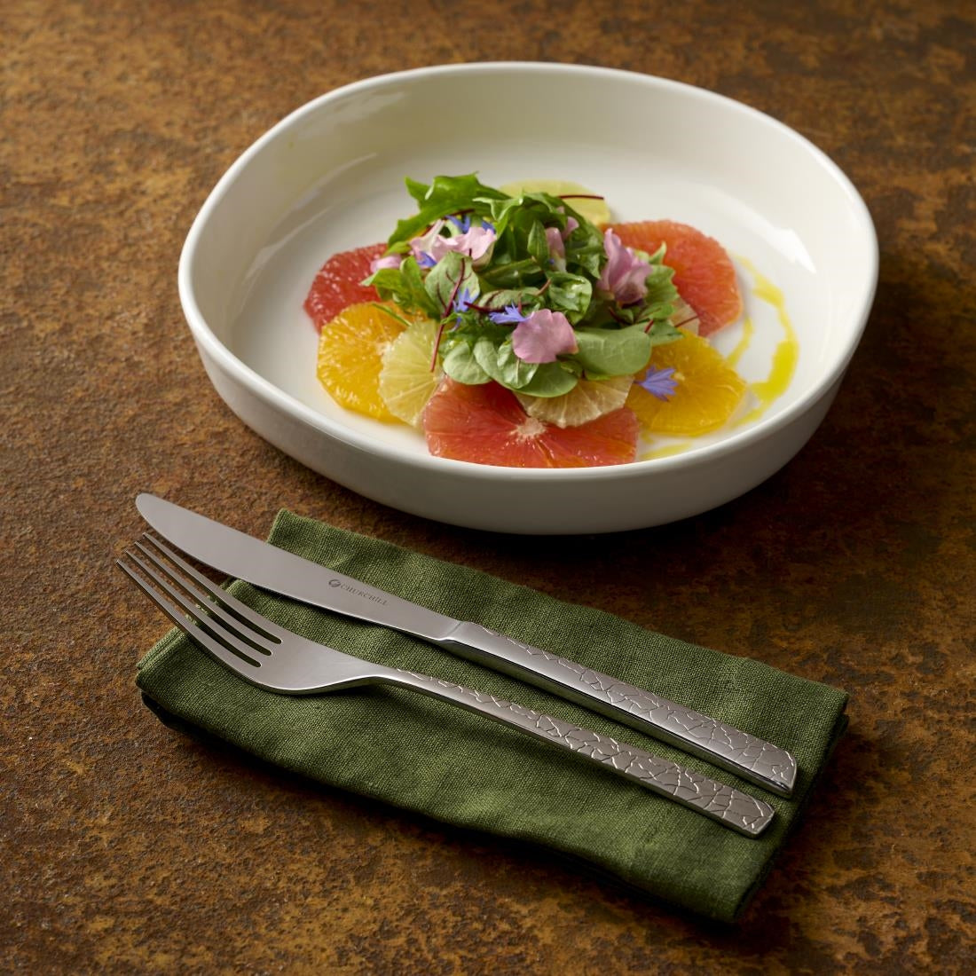 Churchill White Organic Walled Plates 257mm (6 Pack)
