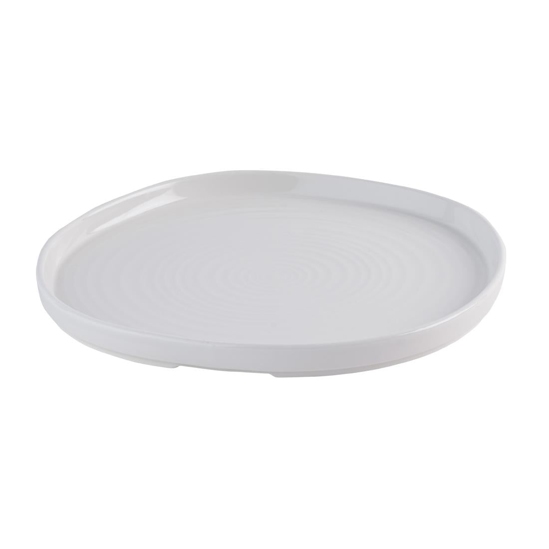 Churchill White Organic Walled Plates 257mm (6 Pack)