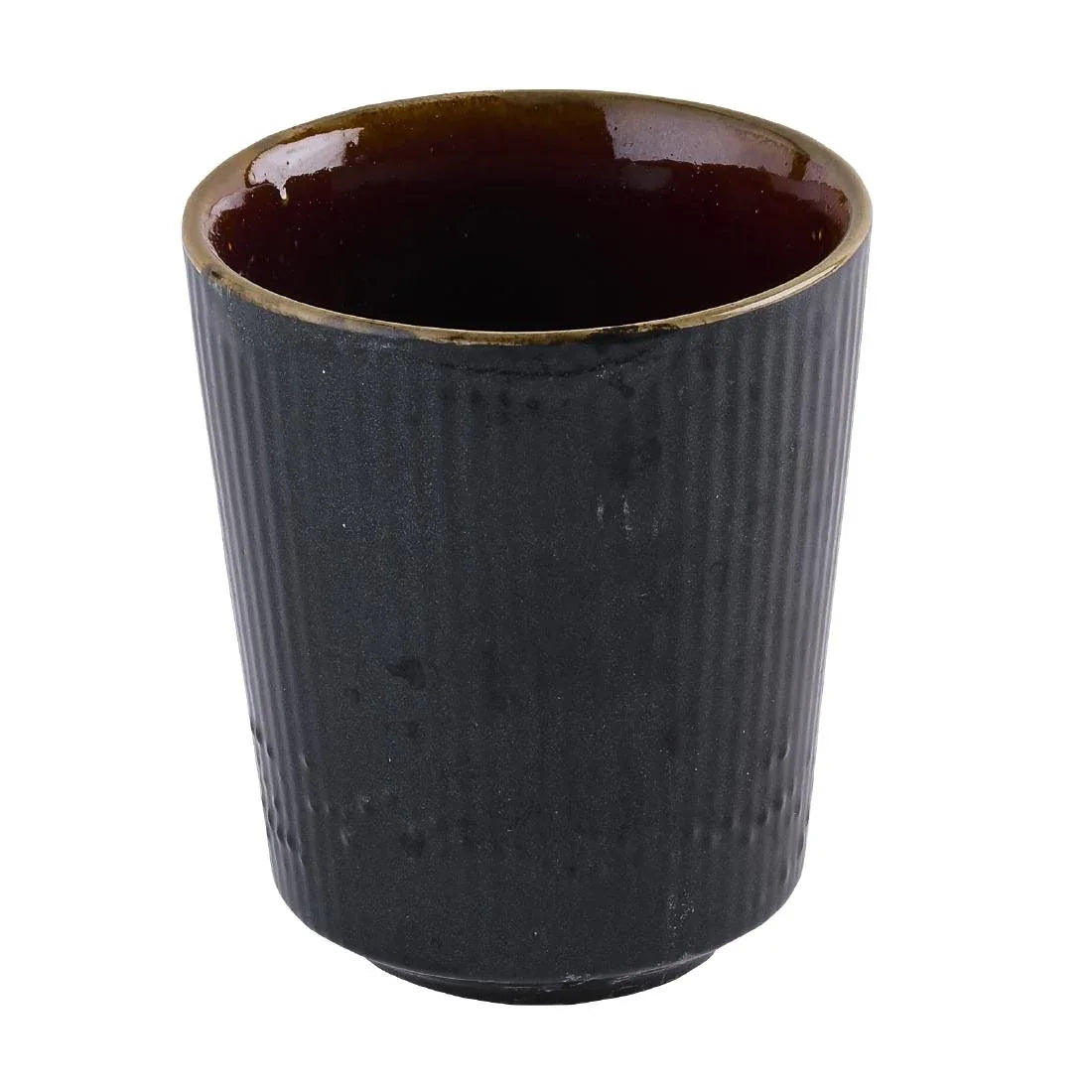 HR448 Churchill Tokyo Black Unhandled Cups 354ml (Pack of 12) - JD Catering Equipment Solutions Ltd