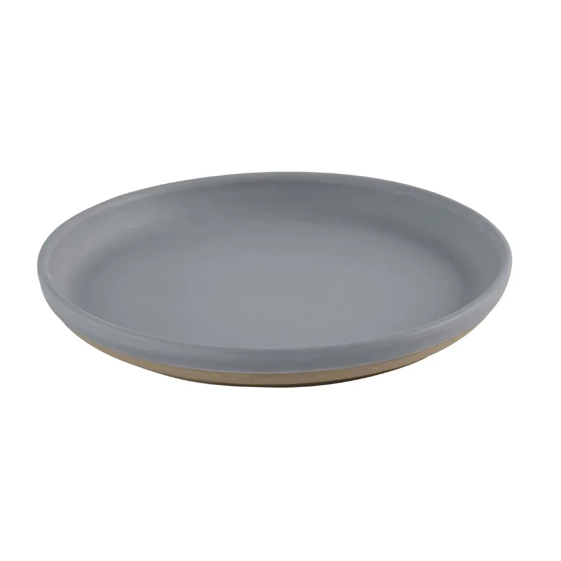 HR466 Churchill Emerge Seattle Grey Walled Plates 206mm (Pack of 6) - JD Catering Equipment Solutions Ltd