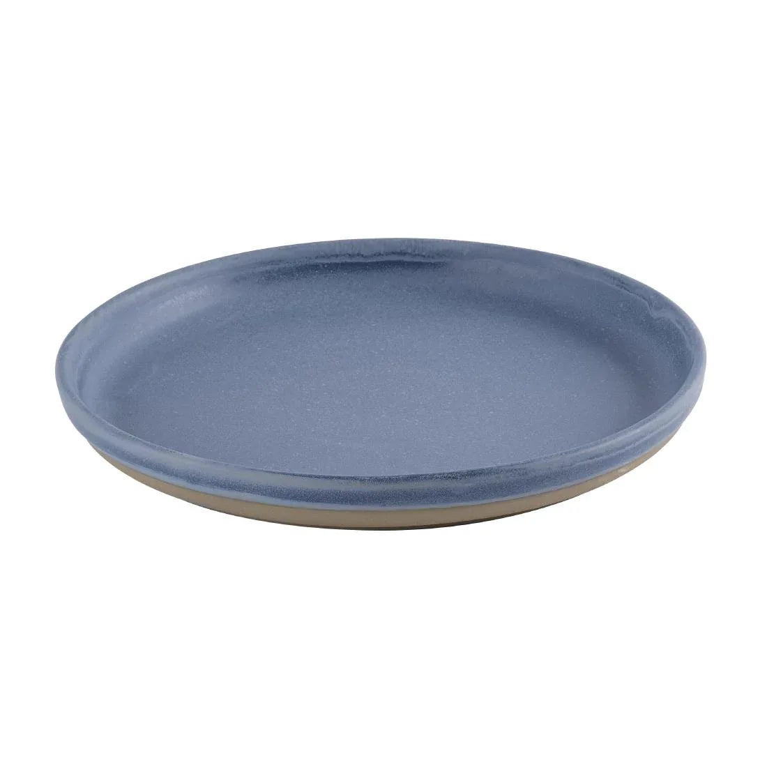 HR477 Churchill Emerge Oslo Blue Walled Plates 206mm (Pack of 6) - JD Catering Equipment Solutions Ltd