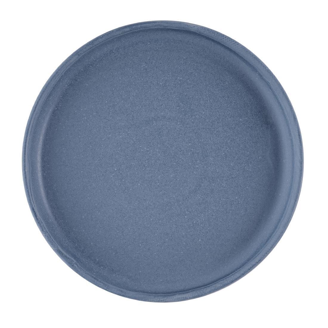 HR477 Churchill Emerge Oslo Blue Walled Plates 206mm (Pack of 6) - JD Catering Equipment Solutions Ltd
