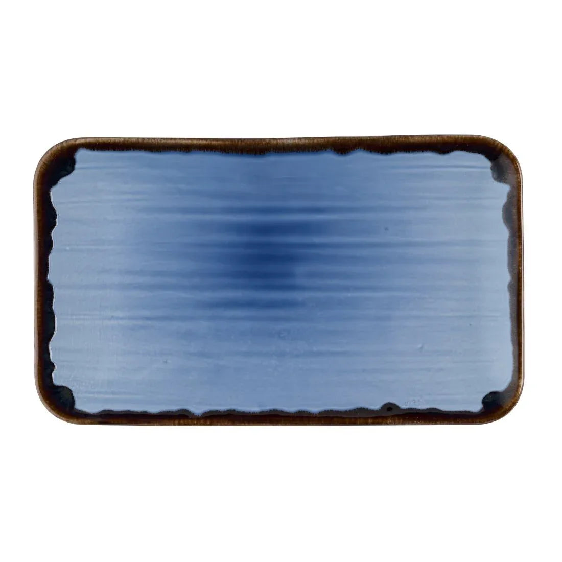 HR499 Dudson Harvest Indigo Organic Rectangle Angular Plates 106x160mm(Pack of 12) - JD Catering Equipment Solutions Ltd