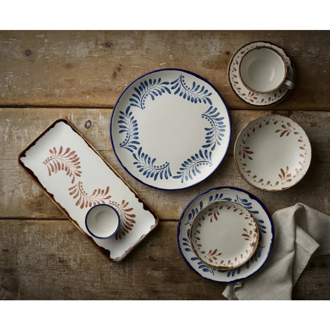 HR502 Dudson Harvest Mediterranean Terracotta Coupe Plates 285mm (Pack of 12) - JD Catering Equipment Solutions Ltd