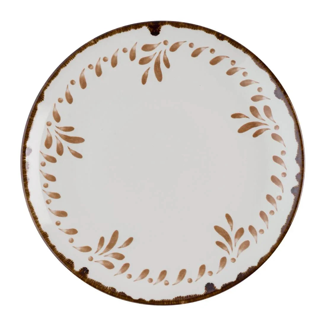 HR503 Dudson Harvest Mediterranean Terracotta Coupe Plates 260mm (Pack of 12) - JD Catering Equipment Solutions Ltd