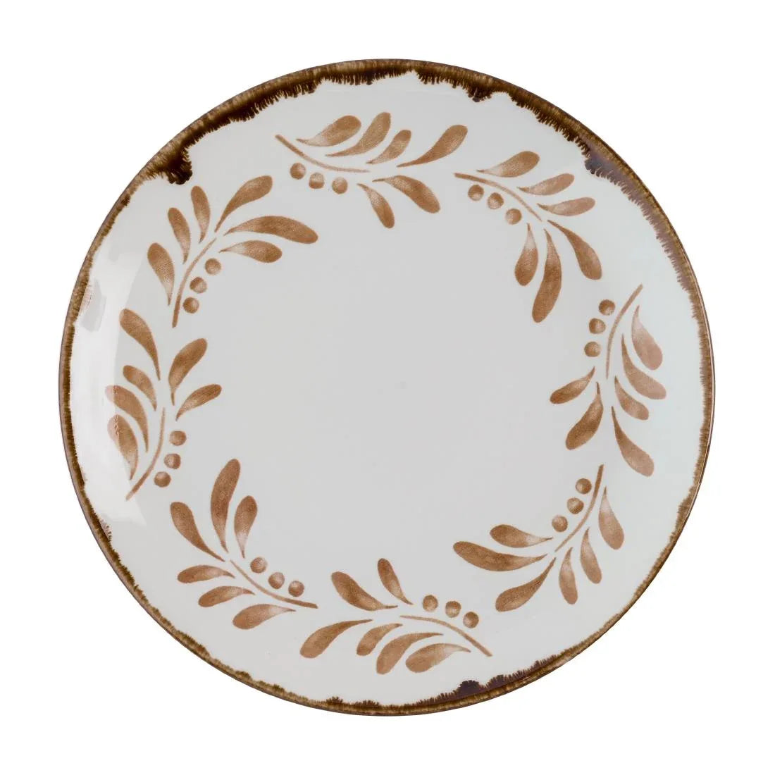 HR504 Dudson Harvest Mediterranean Terracotta Coupe Plates 220mm (Pack of 12) - JD Catering Equipment Solutions Ltd