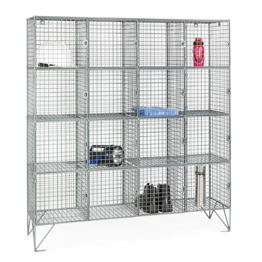 HR523 Sixteen Compartment Mesh Locker 457mm Deep - JD Catering Equipment Solutions Ltd